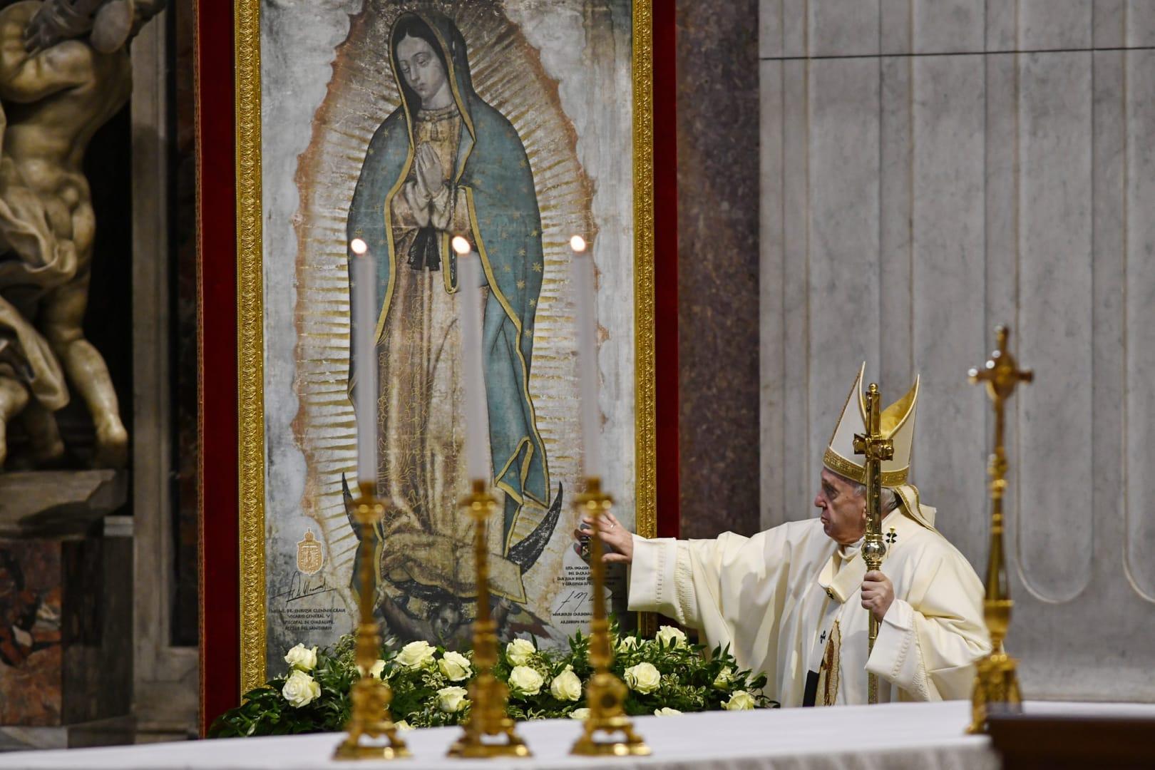 Mary is reminder of God’s blessing, pope says on Guadalupe feast
