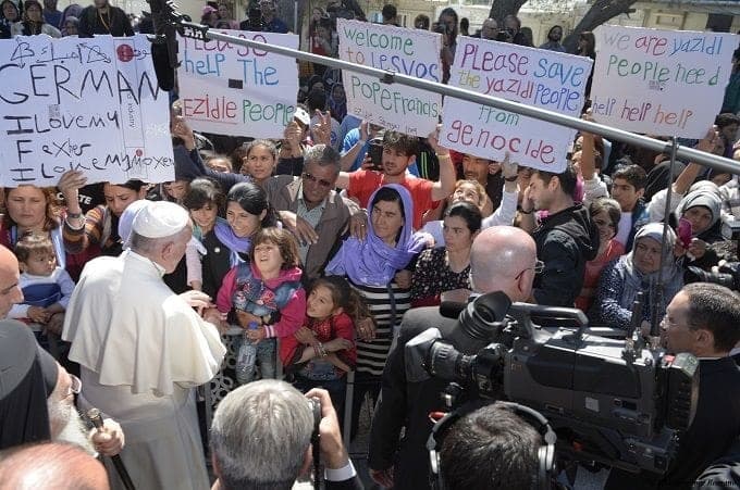 Pope apologizes to refugees for 'closure and indifference'