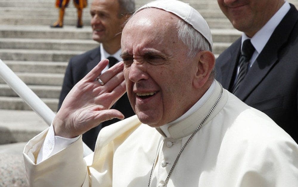 Ignoring suffering is ignoring God, pope says