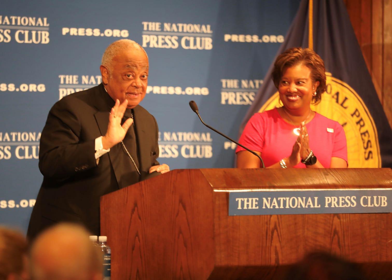 At National Press Club, Cardinal Gregory praises, challenges media