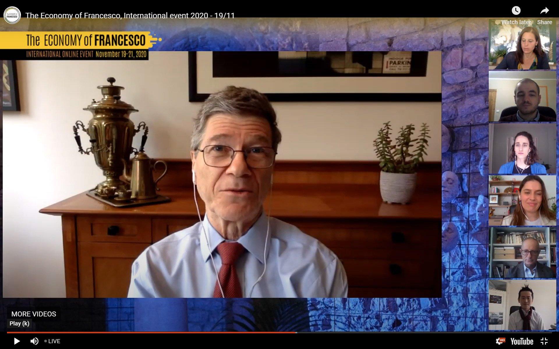 Economist Jeffrey Sachs says he is honored to be appointed to papal academy