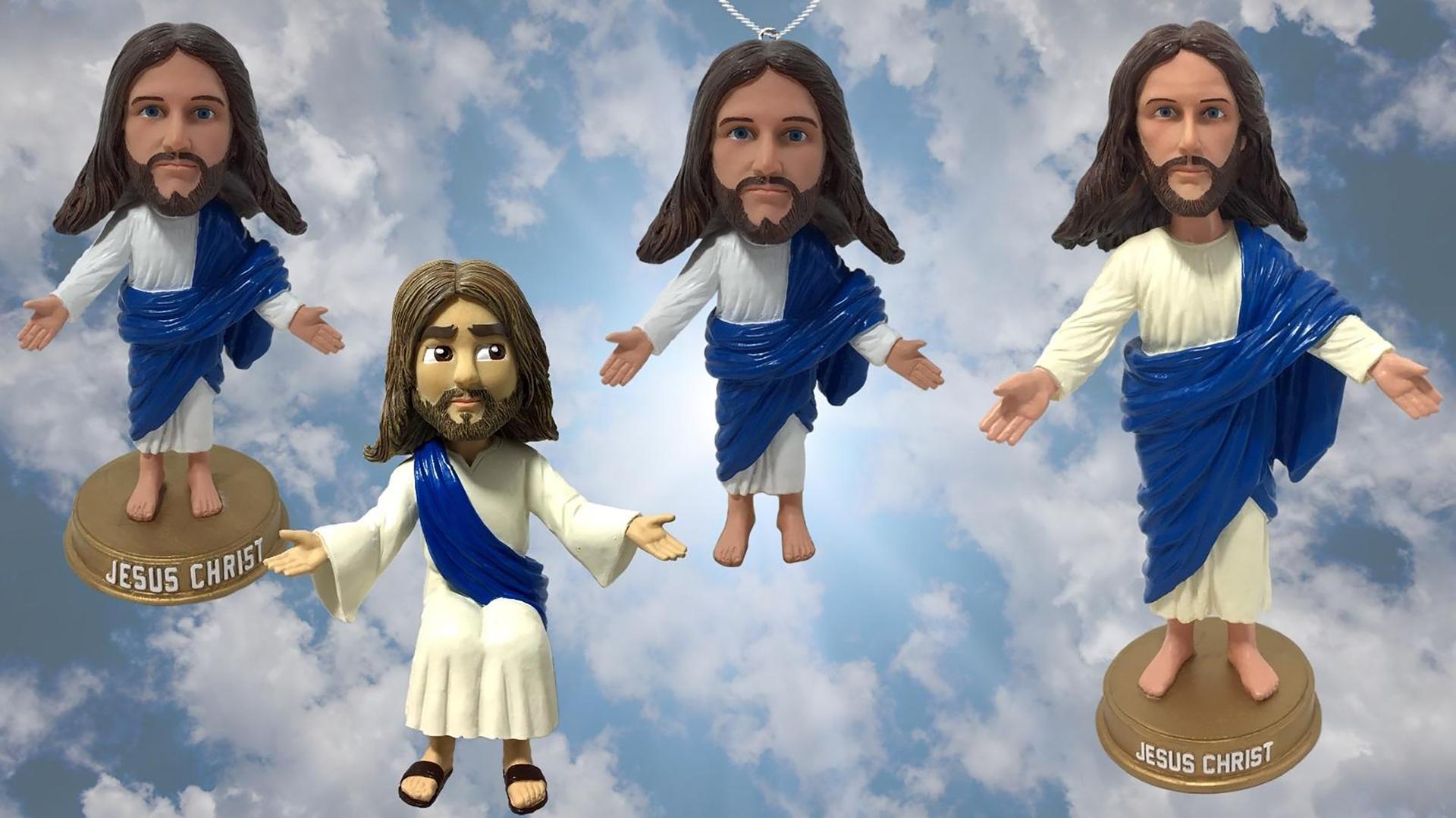 Just in time for Christmas: Four Jesus bobbleheads, including an ornament