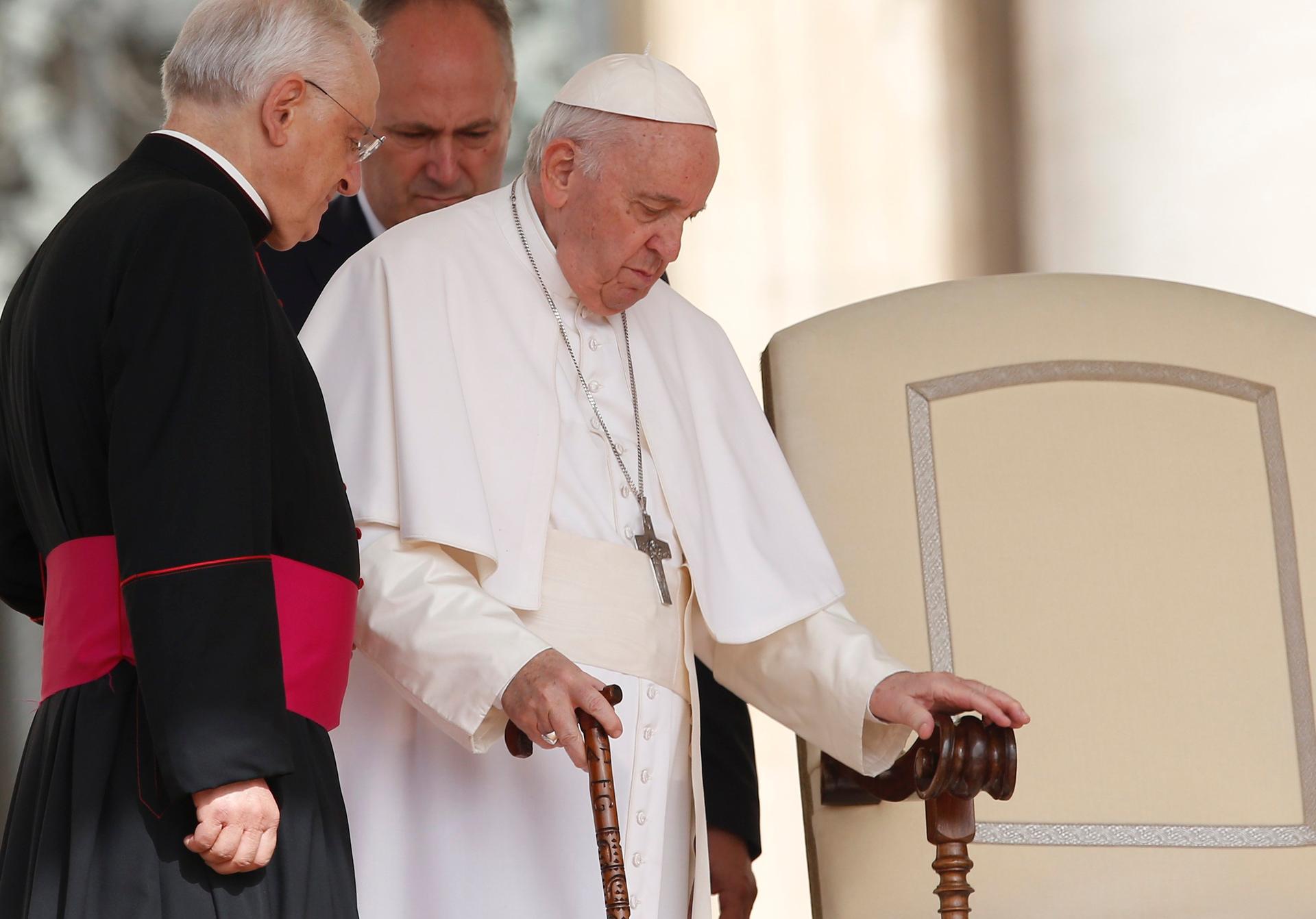 Strength can be found in frailty of old age, pope says