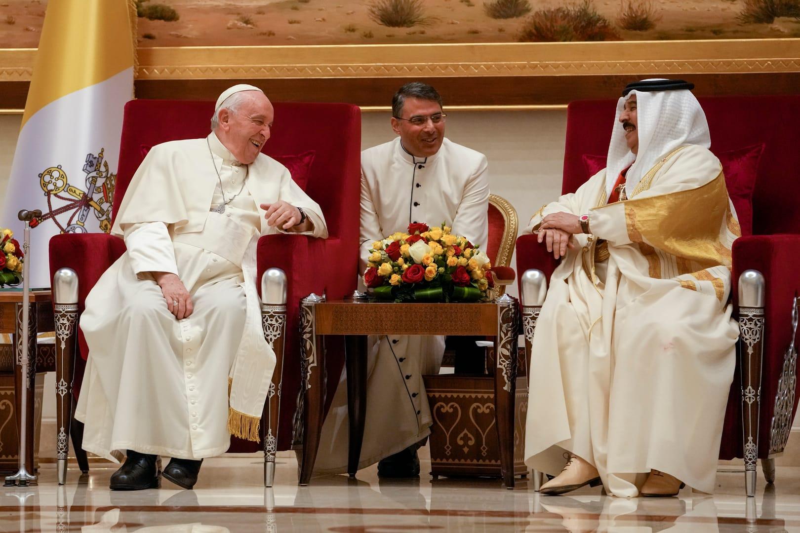 Pope begins Bahrain visit condemning death penalty