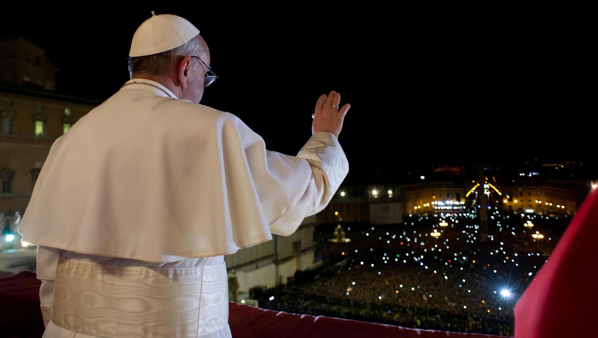 Iconic images from a decade of Pope Francis