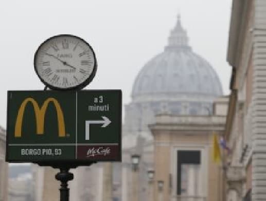 Pope who’s a ‘slow food’ advocate meets with CEO of fast food empire