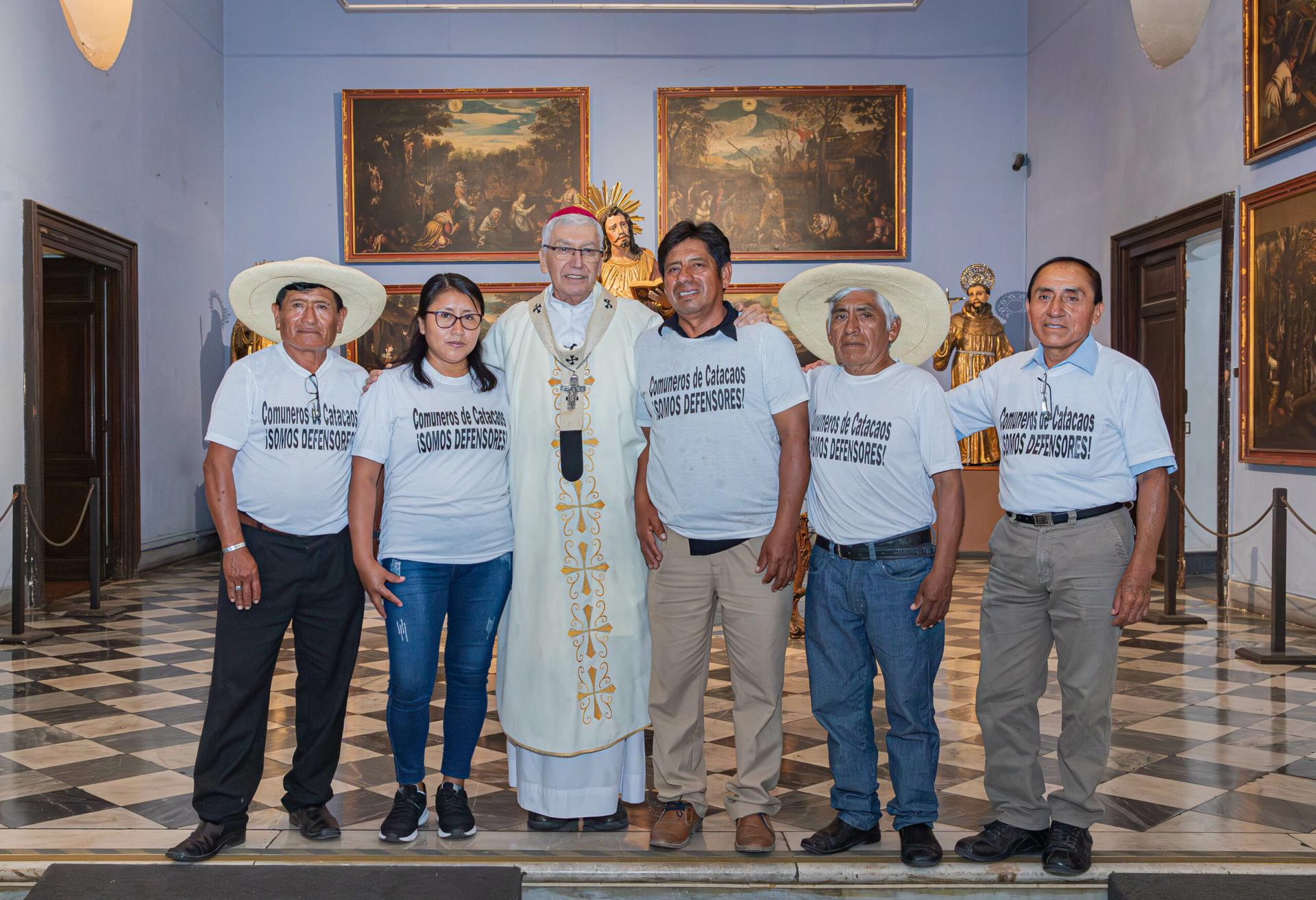 Peru farmers meet Lima archbishop amid dispute with Catholic group