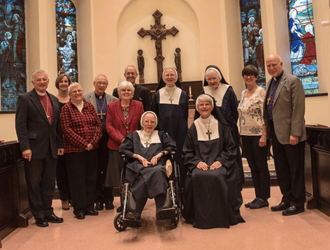 Sisterhood of Saint Mary with bishops from the Anglican Church of North America's Diocese of the Living Word. (Credit: Becket.)