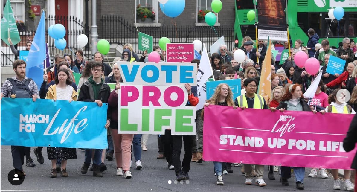 March for Life takes place in Dublin, Ireland, on May 6, 2024. (Credit: Pro Life Campaign Ireland.)