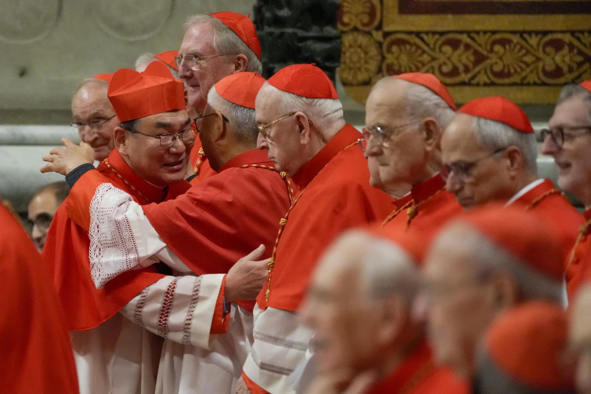 Pope’s new cardinals stress peace, evangelization