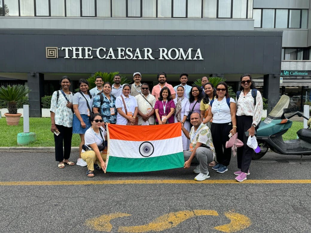 Hundreds of young people from India arrive in Rome for Jubilee