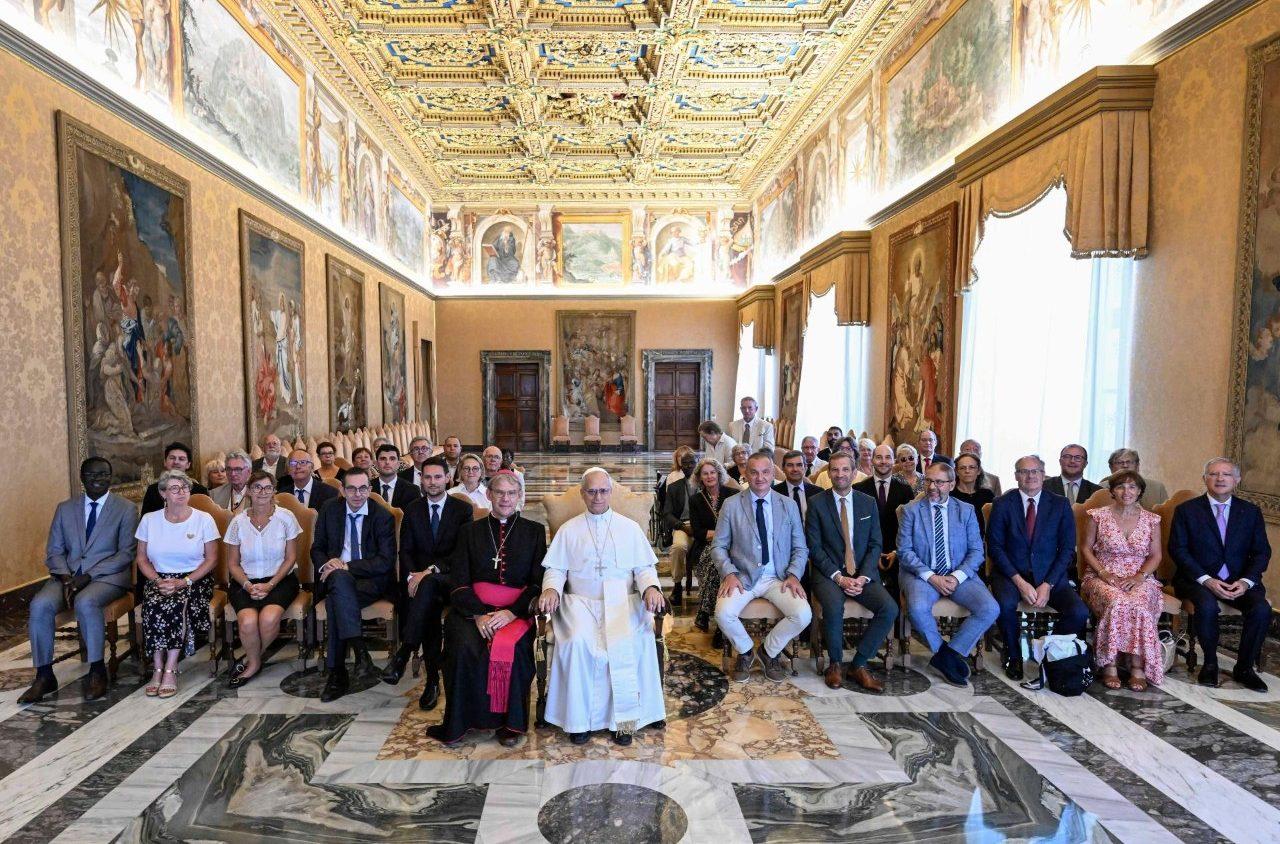Pope Leo tells French politicians they cannot separate faith from their duties