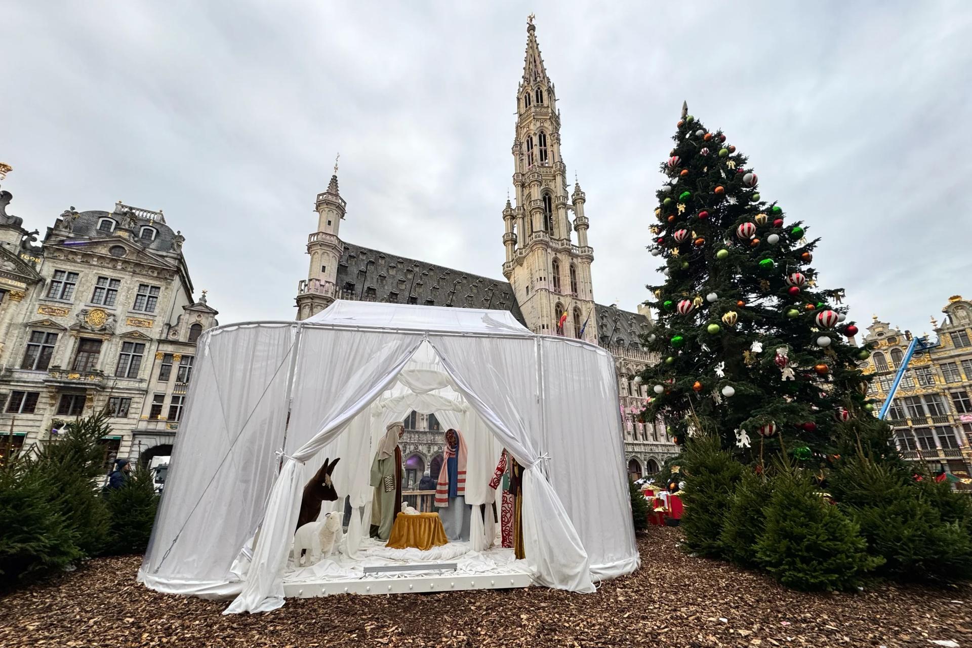 A controversial infant Jesus is stolen from a Belgian Nativity scene