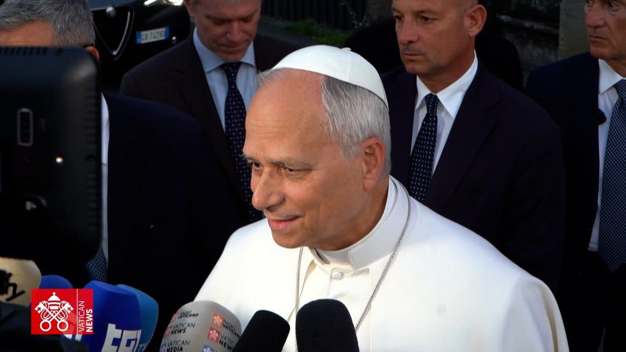 Pope Leo speaks about the use  of AI in war, and condemns ongoing Gaza situation