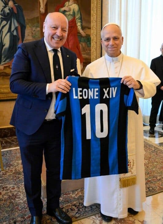 Pope blesses Serie A champion Inter Milan and reminds them to be responsible ‘heroes’