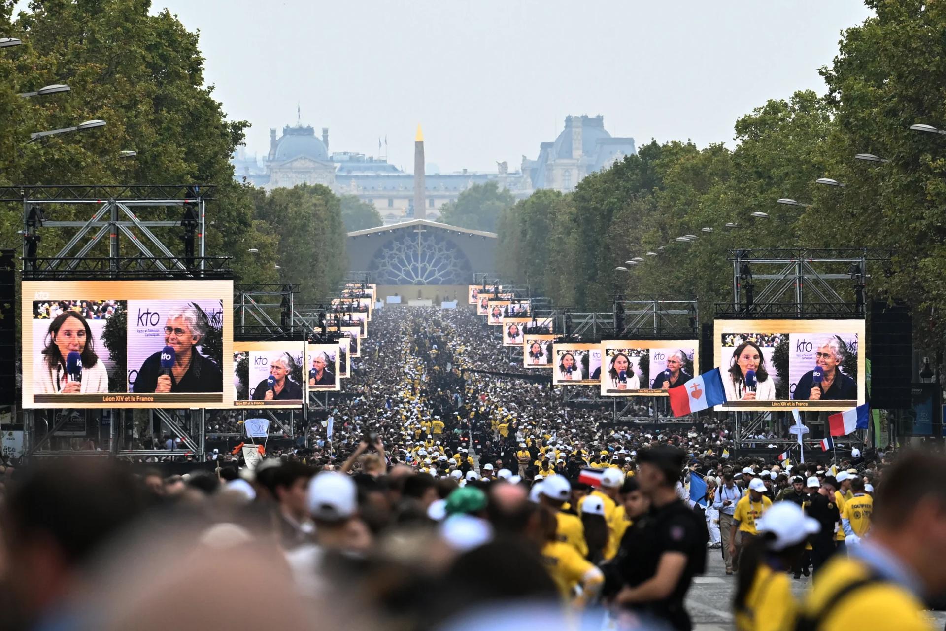 By the Numbers: Pope Leo XIV’s open-air Mass in Paris draws many more than expected