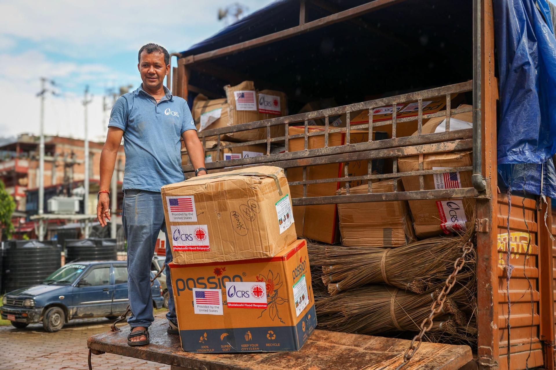 Caritas Nepal receives support from CRS, US govt. to care for displaced in wake of disaster