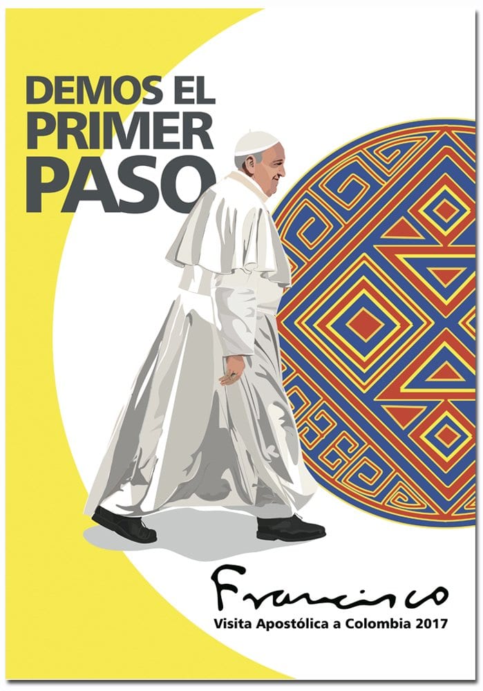 Official logo of Pope Francis' visit to Colombia, presented on March 10. (Credit: Colombian bishops' conference.)