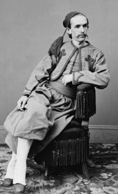 John Surratt in Papal Zouave uniform (Credit: Public Domain.)